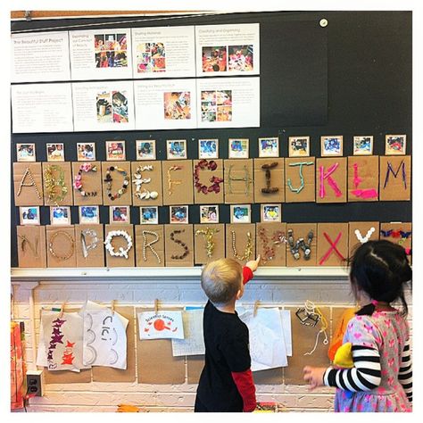 literacy – A Journey Into Inquiry Based Early Learning Abordagem Reggio Emilia, Reggio Provocations, Reggio Emilia Classroom, Alphabet Display, Reggio Emilia Approach, Reggio Inspired Classrooms, Reggio Emilia Inspired, Eyfs Classroom, Reggio Classroom