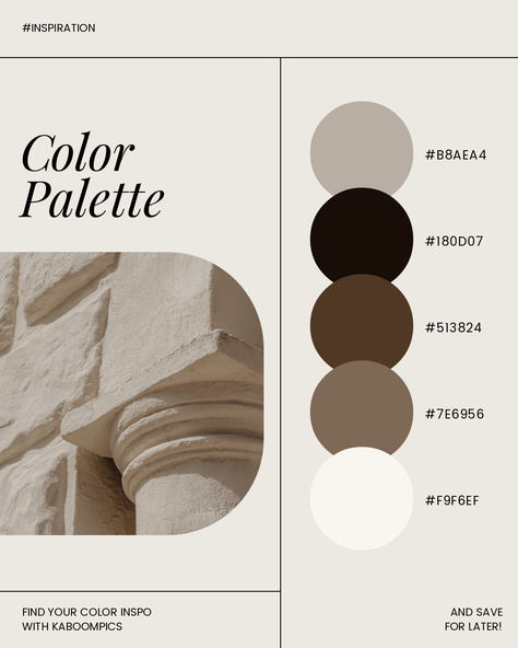 Goodnotes Tricks, Picture Color Schemes, Ivory Color Palette, Color Plate, Beige Color Palette, Black Color Palette, House Color Palettes, Beige Stone, Beauty Center