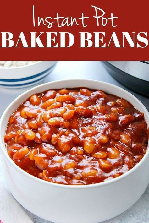 Pressure Cooker Baked Beans, Instant Pot Baked Beans, Baked Beans From Scratch, Slow Cooker Baked Beans, Best Baked Beans, Easy Baked Beans, Homemade Baked Beans, Slow Cooker Baking, Boston Baked Beans