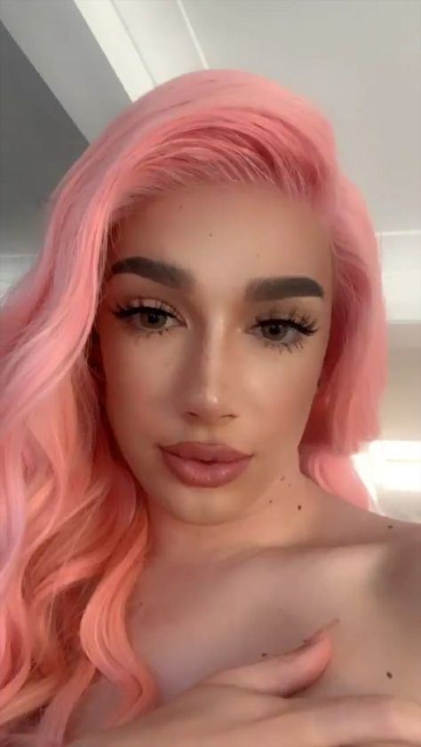 James Charles James Charles As A Girl, James Charles Outfits, I'm Scared, Goofy Pictures, James Charles, Drag Queens, Long Wigs, Glam Makeup, Drag Race