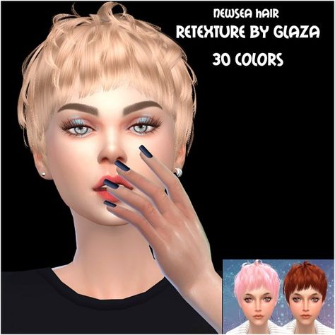 All by Glaza: Newsea`s  Hair retextured • Sims 4 Downloads Sims 4 Short Alpha Hair, Ts4 Cc Short Hair Alpha, Sims 4 Short Hair Cc Alpha, Pixie Cut Sims 4 Cc, Sims 4 Cc Pixie Cut, Sims 4 Pixie Cut Cc, Sims 4 Pixie Hair Cc, Sims 4 Pixie Cut, Sims 4 Short Hair With Bangs