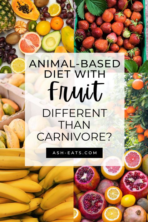 Have you heard about an animal-based diet with fruit? Wondering if it's different than carnivore? In this blog post, I discuss how an animal-based diet with fruit is different than carnivore. I also provide resources related to how to get started with an animal-based diet with fruit. #animalbaseddietwithfruit #carnivorediet Whole Food Animal Based Diet, Meat Fruit And Vegetable Diet, Carnivore And Fruit Diet, Carnivore Diet With Fruit, Meat And Fruit Diet Plan, Animal Based Carnivore Diet, Easy Animal Based Meals, Animal Based Diet Food List, Meat And Fruit Diet