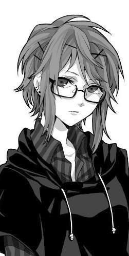 Short hair with glasses Wearing Glasses, An Anime, Anime Character, Red, Hair, Anime, Black