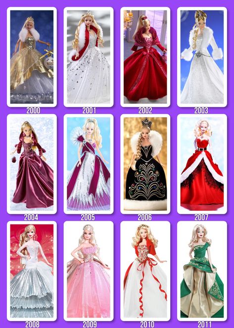 Holiday Barbie Barbie Holiday Dolls, Types Of Barbies, Christmas Barbie Dolls, Holiday Barbie Collection, Barbie Restoration, Barbie Christmas Tree, Barbie Ornaments, Barbie Nutcracker, Barbie Store