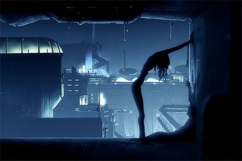 Ergo Proxy Aesthetic, Egro Proxy, Ergo Proxy, Not Aesthetic, Blue Anime, Ghost In The Shell, Dark Matter, Aesthetic Gif, Another World