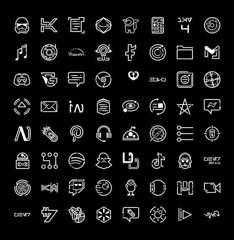 Star Wars Datapad App Icons Star Wars Iphone App Icons, Star Wars Themed App Icons, Star Wars Datapad, Star Wars Iphone Icons, Starwars App Icons, Star Wars Phone Theme, Star Wars App Icons Aesthetic, Star Wars Widget Icons, Star App Icons