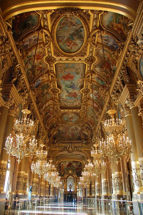 Opera France, Opera Garnier Paris, Royalcore Aesthetic, Opera Garnier, Classic Building, Classic Villa, Paris Wallpaper, Hotel Concept, Castles Interior