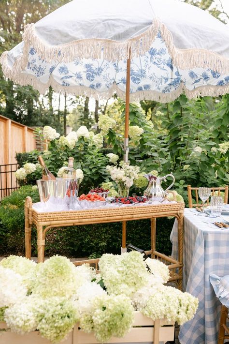 Diy Pic Backdrop, Blue And White Baby Shower Theme, Garden Party Shower Baby, French Garden Baby Shower Theme, French Blue Baby Shower Ideas, French Country Bridal Shower Ideas, Southern Party Theme, Blue And White Bridal Shower Ideas, French Baby Shower Theme