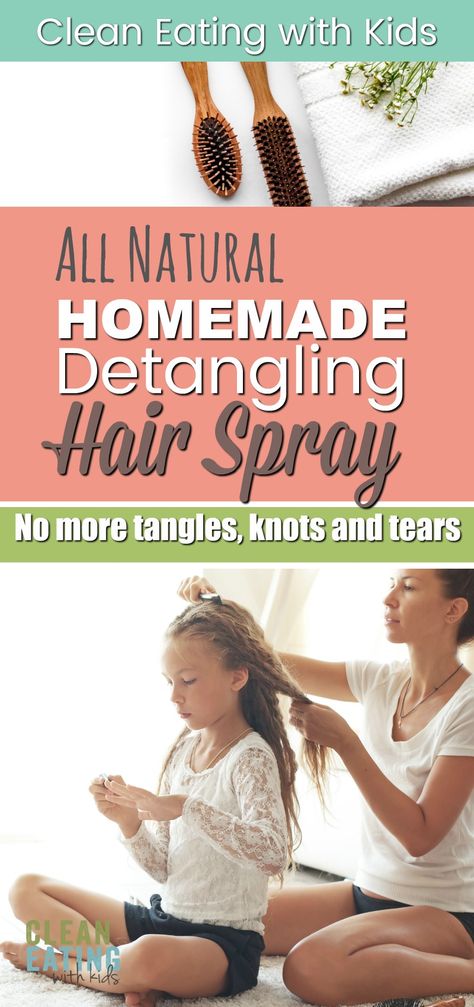 Homemade Hair Detangler, Diy Hair Detangler Spray, Diy Hair Detangler, Diy Shampoo Recipe, Detangling Spray, Baking Soda For Hair, Morning Hair, Homemade Moisturizer, Homemade Hair