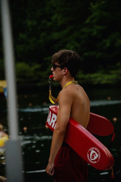 VSCO - brian the lifeguard from crowders ridge camp. there are too many republishes of this photo y’all needa chill | autumnbstewart Life Guard Aesthetic, Arianna Core, Summer Camp Boys, Swimming Motivation, Forbidden Romance, Lifeguard Chair, Work Photos, Beach Lifeguard, Black Men Fashion Swag