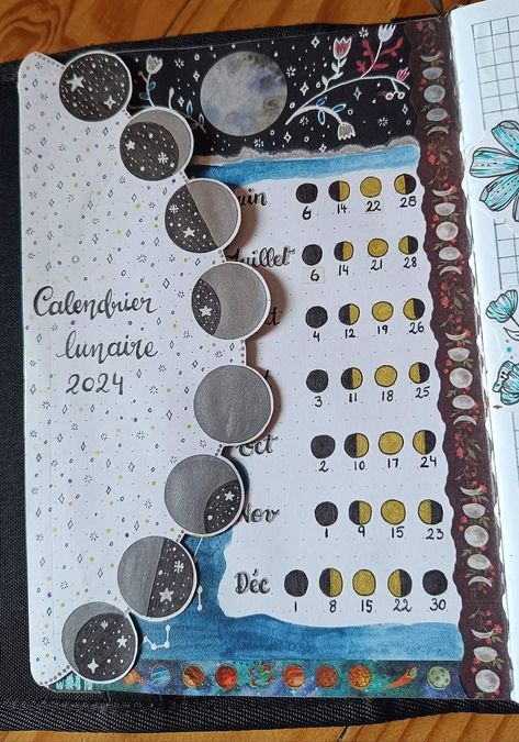 Bujo Space Theme Cover, Celestial Bujo Theme, Bujo Moon Theme, Astronomy Journal, 2025 Bujo, Everyday Journal, Bullet Journal Paper, Journal Inspo, Bujo Inspiration