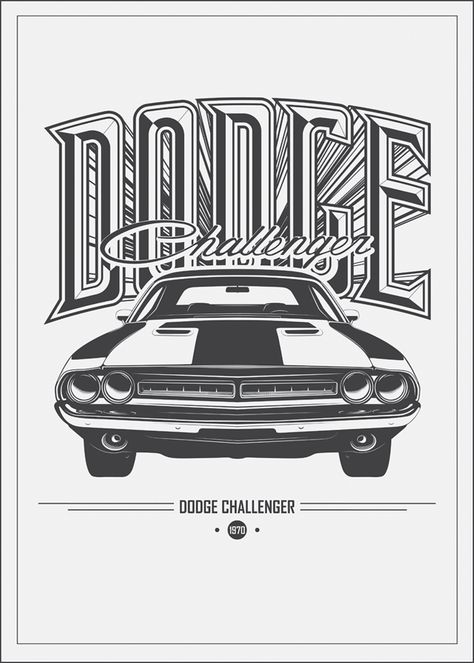 Dodge Challenger Cartoon, Dodge Challenger Illustration, Dodge Illustration, Dodge Challenger Poster, Dodge Challenger Art, Supernatural Illustration, Dodge Challenger Drawing, Dodge Drawing, Dodge Challenger 1970