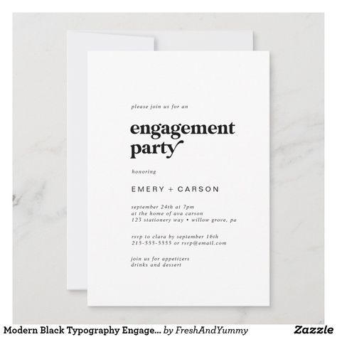 Invision Board, Engagement Party Restaurant, Engagement Party Invitation Cards, Engagement Party Rustic, Engagement Party Invites, Engagement Dinner Party, Unique Engagement Party, White Engagement Party, Engagement Party Cards