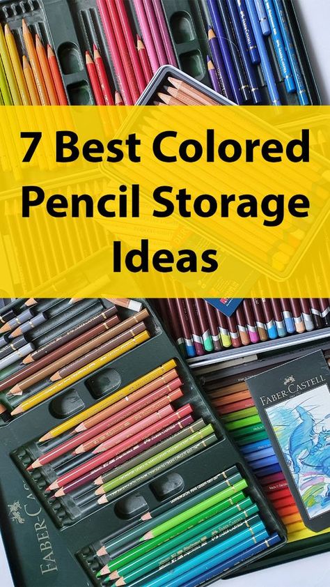 Need to organize your colored pencils? Discover 7 storage ideas that will keep your art supplies in order. From DIY containers to cases and racks, find the best way to store your pencils! Art Supply Organization Diy, Colored Pencil Storage Ideas, Art Shelf Organization, Pencil Art Ideas Easy, How To Organize Art Supplies, Paint Organization Diy, Pencil Storage Ideas, Colored Pencil Drawings Easy, Marker And Colored Pencil Art