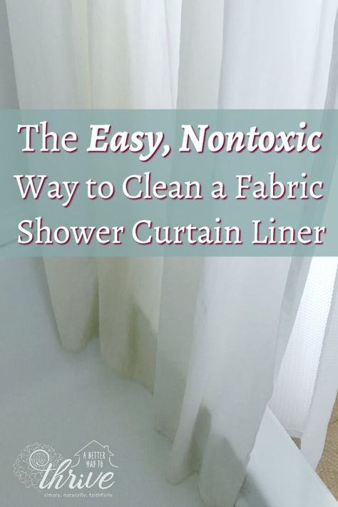 Stained shower curtain liners can be hard to clean, but this little trick gets them bright and fresh again! Clean Shower Curtain Liner, Remove Mold From Shower, Wash Shower Curtain, Mold In Bathroom, Cloth Shower Curtain, Mildew Stains, Cleaning Mold, Plastic Shower Curtain, Cool Shower Curtains