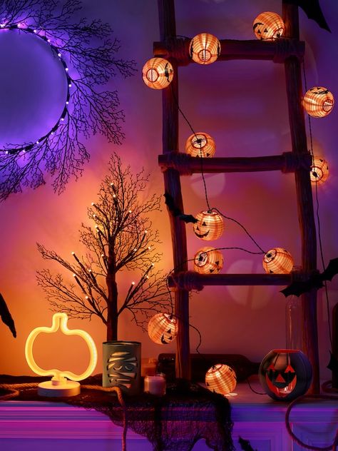 Ikea Halloween, Halloween Decorating, Battery Operated Lights, Shadow Play, Ikea Family, Tealight Holder, Patio Lighting, Lanterns Decor, Led String Lights