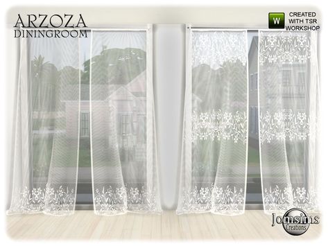 jomsims' Arzoza curtains Sims 4cc Curtains, Sims 4 Window Curtains, Blinds Cc Sims 4, Sims 4 Cc Furniture Dining Table, Sims 4 Cc Window Curtains, Sims 4 Lace Curtains, Sims 4 Cc Furniture Curtains, Cc Curtains Sims 4, Sims4 Cc Curtains Patreon