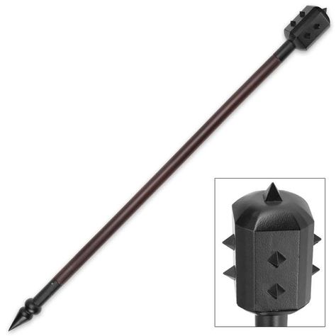 Iron Rule Spiked Mace Solid Cast Metal Medieval Mace, Dark King, Apocalypse Survival Gear, Metal Lighter, Warrior King, Brass Knob, Metal Spikes, Apocalypse Survival, Power Metal