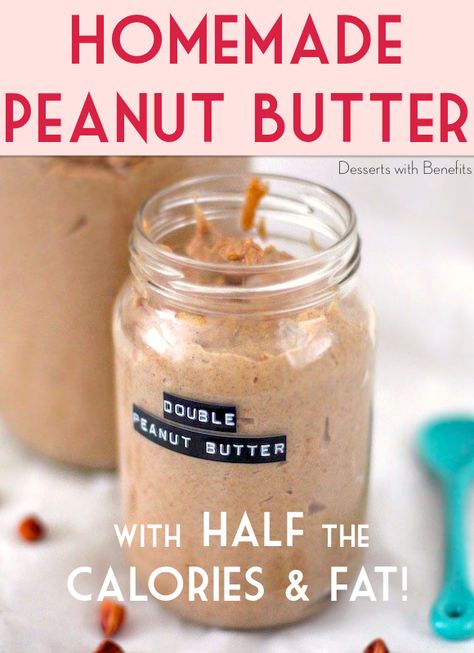 Low Calorie Peanut Butter, Butter Desserts, Peanut Butter Desserts, Homemade Peanut Butter, Healthy Homemade, It Goes On, Low Calorie Recipes, Healthy Eats, Healthy Dessert