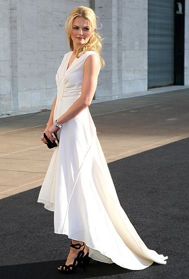 2012 Style, Jennifer Morrison, White Formal Dress, Style Icons, Dress To Impress, Celebrity Style, Nice Dresses, A Woman, White Dress