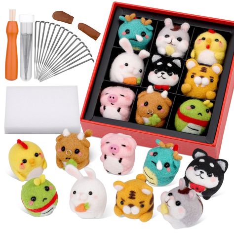 Finger Cots, Needle Felting Supplies, Wool Needle Felting, Wool Felting, Needle Felting Kits, Felt Material, Needle Felt, Animal Dolls, Diy Materials