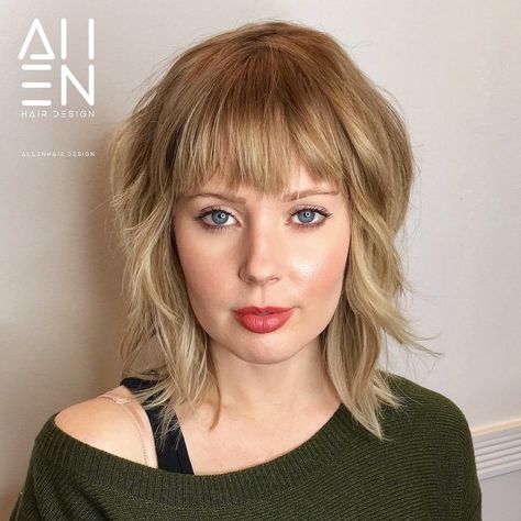 Shag Haircut For Medium Length Hair, Asymmetrical Shag Haircut, Medium Shag Haircuts Choppy Layers For Fine Hair, Edgy Haircuts Medium, Shaggy Cut With Bangs, Shag Bob With Bangs, Funky Medium Haircuts, Effortless Haircut, 60s Fits