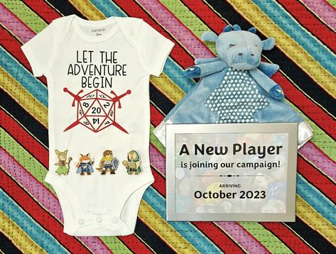 Dnd Gender Reveal, Nerdy Pregnancy Announcement, Nerdy Baby, Fox Baby Shower, Baby Wishlist, Fox Baby, Nursery Baby Room, Loving Family, Utila