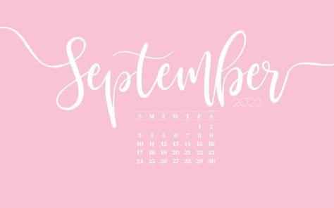 2. Pretty Pink SaturdayGift September 2023 Calendar Background | SaturdayGift Pink September Calendar 2024, September Laptop Wallpaper Aesthetic, Pink September, Pink Walpaper, Calendar Widget, Pink Calendar, Pink Wallpaper Desktop, August Wallpaper, Desktop Wallpaper Calendar