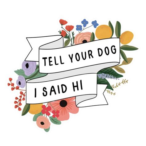 Tell your pup you said hi with this cute and stylish dog sticker! #dog #doglover #pet #petlover . #Saint_John #Hi_Sticker #Work_Stickers #Wide_Windows Hi Sticker, Fly Paper, Work Stickers, Dog Things, Sticker Ideas, Black Stickers, Play Book, Dog Stickers, Personalized Stickers