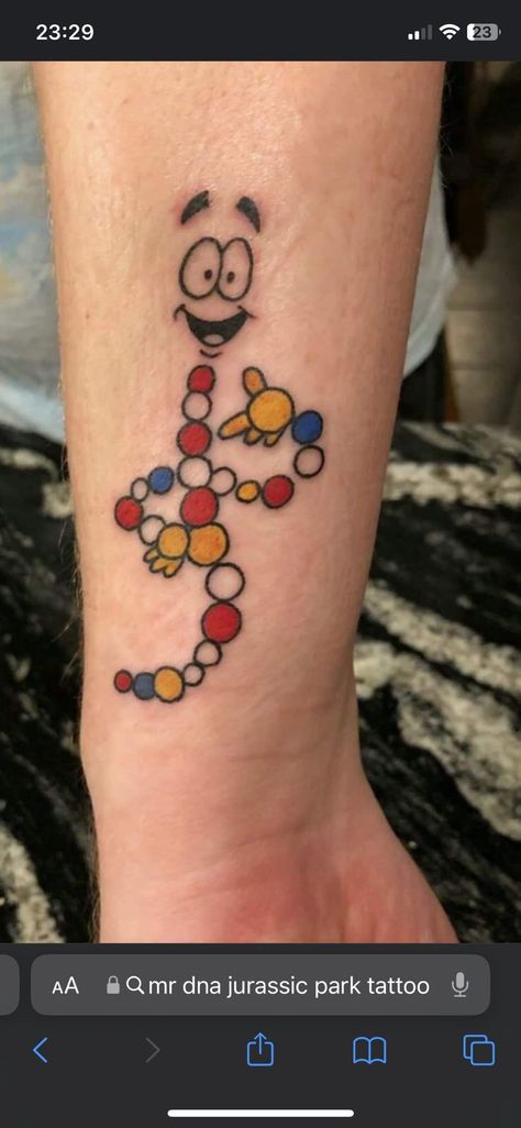 Mr Dna, Jurassic Park Tattoo, Dna Tattoo, Favorite Apps, Body Modifications, Love Tattoos, Body Mods, New Tattoos, Paw Print Tattoo