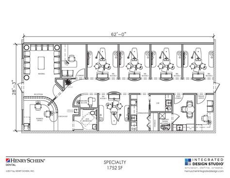 Strip Mall Spaces | Henry Schein – Integrated Design Studio Strip Mall Design, Dental Office Design Interiors, Strip Mall, Office Plan, Mall Design, Dental Office Design, General Dentistry, Lighting Companies, Clinic Design