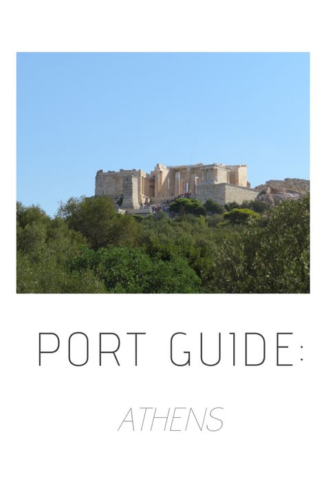 a guide to visiting Athens as a port of call on a cruise Athens Greece Cruise Port, Athens Cruise Port, Greece And Italy, Greece Cruise, The Acropolis, Tour Bus, Mediterranean Cruise, Cruise Port, Acropolis