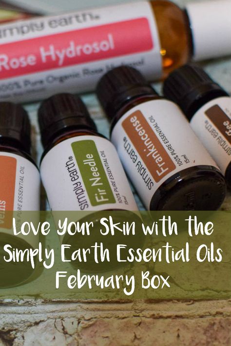 Love Your Skin with the Simply Earth Essential Oils February Box Simply Earth Essential Oils Recipes, Fir Needle Essential Oil, Coffee Essential Oil, Essential Oil Box, Simply Earth, Rose Face Mask, Roll On Bottles, Frankincense Essential Oil, Love Your Skin