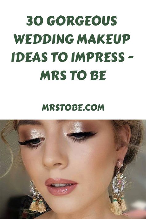 Choosing a right wedding makeup is never easy. It should go with your wedding dress and also other accessories as well. in fact, there are no shortcuts when choosing wedding makeup but to experiment. You can wear the wedding dress in advance and do the makeup aa couple of times to see how they make […] Bronze Makeup Look Wedding, Wedding Makeup For Olive Skin Tone, Make Up For Mother Of The Groom, Mrs To Be, Bronze Makeup Look, Tiffany Blue Weddings, Wedding Makeup Ideas, Gorgeous Wedding Makeup, Olive Skin Tone