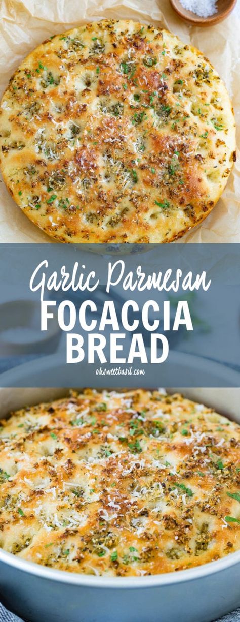 Simple Bread Recipe, Easy Focaccia, Foccacia Bread, Simple Bread, Focaccia Bread Recipe, Oh Sweet Basil, Focaccia Bread, Sweet Basil, Cooking Easy