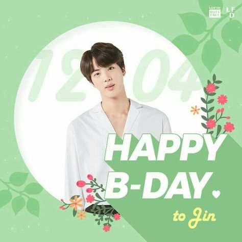 Happy Jin Day 💜 191204 💥 #bts #namjoon #rm #seokjin #jin #suga #yoongi #jhope #hoseok #jimin #parkjimin  #v #taehyung #jungkook #kookie Bts Jin Birthday, Jins Birthday, Jin Birthday, Happy Birthday Jin, Bts Happy Birthday, Bts Ships, Bts Birthdays, Happy Birthday Photos, Twitter Bts