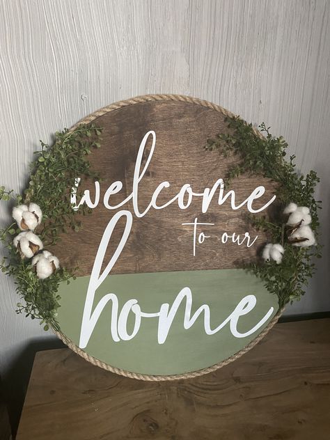 Circular Wall Decor Diy, Round Mdf Board Craft, Circle Mdf Board Painting, Cricut Welcome Sign Circle, Half Circle Boho Wall Hanging Diy, Wooden Circle Crafts, Shop For 4” Wood Craft Circles, Circle Wall Decor, Circle Ideas