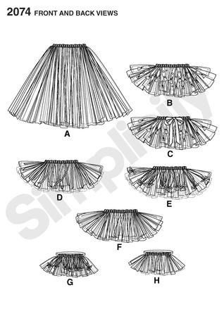 Clearance Diy Sewing Pattern-Simplicity 2074-No by ErikasChiquis Tulle Skirt Pattern, Tutu Pattern, Diy Tulle Skirt, Small Dog Costumes, No Sew Tutu, Diy Tulle, Costume Sewing, Diy Tutu, Costume Sewing Patterns