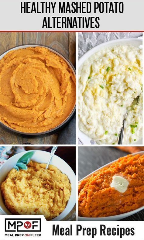 10 Healthy Alternatives To Mashed Potatoes - Meal Prep on Fleek™ Mashed Sweet Potatoes Healthy, Healthy Mashed Potatoes, Gluten Free Meal Prep, Affordable Recipes, Healthy Food Alternatives, Meal Prep On Fleek, Best Mashed Potatoes, Bariatric Eating, Low Carb Side Dishes