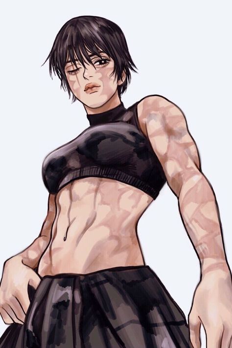 Arte Madi, Tomboy Art, Maki Zenin, Best Anime, Anime Merch, Muscle Girls, 영감을 주는 캐릭터, Muscle Women, Jujutsu Kaisen