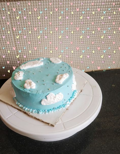 Sky Theme Cake, Sky Cake, 22nd Bday, Cake Designs For Girl, Theme Birthday Cake, Bday Cake, Theme Birthday, Cute Cakes, Themed Cakes