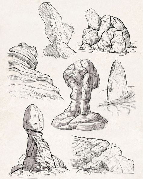 Sketches: Rocks 3 #inktober #inktober2019 #drawing #sketch #art #illustration #sketches #lineart #rock Boulder Drawing, Drawing Rocks, Directory Design, Design Jobs, Illustration Sketches, Sketch Art, Drawing Sketch, Design Assets, Design Working