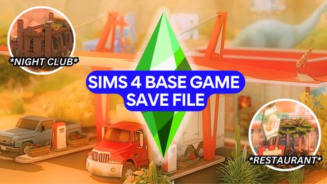 🔴(NEW VIDEO) BRAND NEW BASE GAME SAVE FILE VIDEO  | Savythatsimmer Sims 4 Base Game, San Myshuno, Save File, The Sims 4, New Video, The Sims, Night Club, Sims 4, Youtube Videos