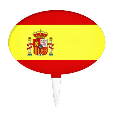 Spanish flag cake topper #Ad , #Sponsored, #cake#topper#created#Shop Flag Cake Topper, Spanish Flag, Spanish Flags, Flag Cake, A Flag, Design Image, Great Design, Succulents Diy, Colour Palettes