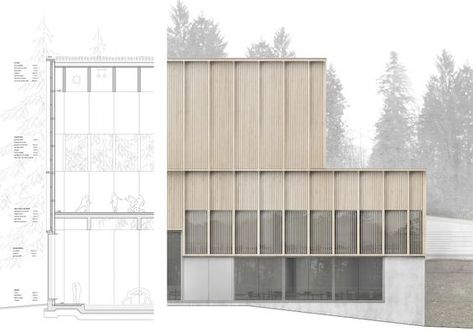 Collage Architecture, Henning Larsen, Architecture Elevation, Plans Architecture, Minimalist Drawing, Architecture Collage, Renzo Piano, Architecture Graphics, Layout Architecture