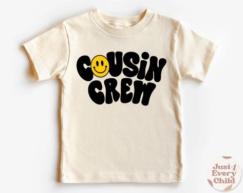 Cousin Crew Shirts Kids, Cousin Shirts Kids, Cousin Crew Shirts, Kids Tee Shirts, Cousin Crew, Pregnancy Announcements, Toddler Tees, Crew Shirt, Cotton Blouse