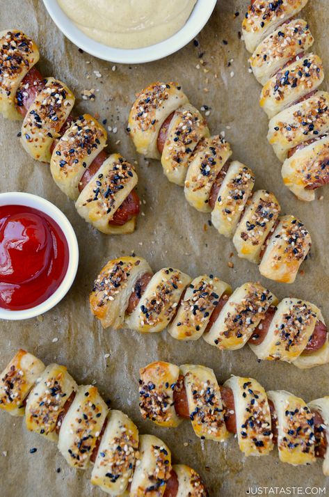 Puff Pastry Twists, Mini Corn Dogs, Popper Chicken, Nutella French Toast, Just A Taste, Game Day Appetizers, Snack Craving, Quick And Easy Appetizers, Jalapeno Popper