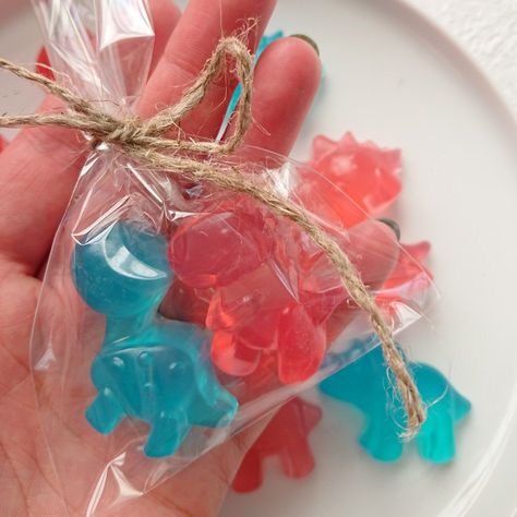 Dinosaur Gender Reveal Ideas, Gender Reveal Ideas Dinosaur, Dinosaur Themed Gender Reveal, Dino Themed Gender Reveal, Baby Shower Dinosaur Games, Dino Baby Gifts, Dinosaur Soap, Twin Baby Shower Gifts, Gender Reveal Favors