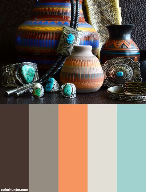 Navajo Traditions (2) Navajo Color Palette, Southwestern Color Palette, 2 Color Palette, Yoga Website, Southwestern Colors, Colour Crush, Complimentary Color Scheme, Desert Colors, Palette Ideas