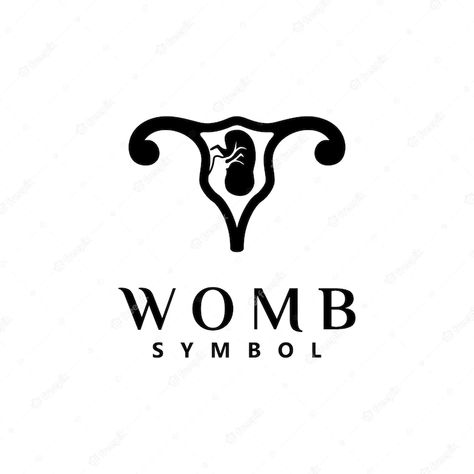 Pregnant Logo Design, Midwife Logo Design, Womb Symbol, Stages Of Fetal Development, Pregnancy Anatomy, Baby In Womb, Medicine Logo, Fertility Symbols, Coverup Tattoo